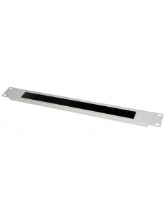 Pannello Di Protezione Colore Grigio 1U Con Spazzola Per Armadi Rack 19"