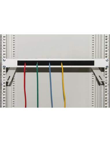 Pannello Di Protezione Colore Grigio 1U Con Spazzola Per Armadi Rack 19"