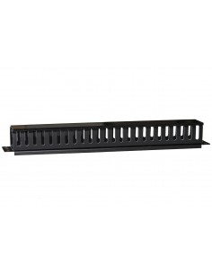Pannello Passacavi 1 Unita' A Gabbia Per Rack Con Coperchio Scorrevole 25 Slot Colore Nero 2