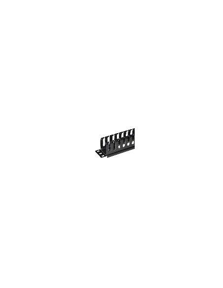 Pannello Passacavi 1 Unita' A Gabbia Per Rack Con Coperchio Scorrevole 25 Slot Colore Nero Pannello Passacavi 1 Unita' A Gabbia Per Rack Con Coperchio Scorrevole 25 Slot Colore Nero