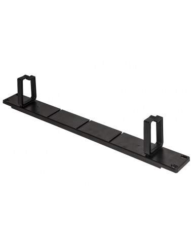 Listello Guidacavi Per Armadi 19'' 1 Unita' Colore Nero Con 5 Anelli Removibili