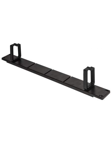 Listello Guidacavi Per Armadi 19'' 1 Unita' Colore Nero Con 5 Anelli Removibili