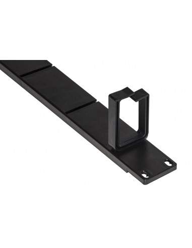 Listello Guidacavi Per Armadi 19'' 1 Unita' Colore Nero Con 5 Anelli Removibili