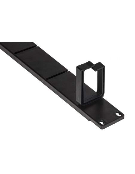 Listello Guidacavi Per Armadi 19'' 1 Unita' Colore Nero Con 5 Anelli Removibili