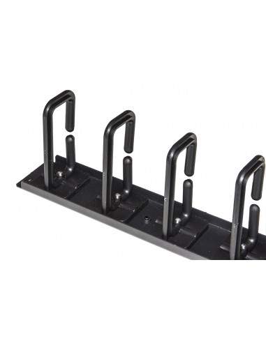 Coppia Passacavi Verticali 1U Cm Altezza 86,5 Nero