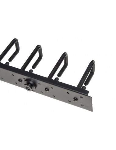 Coppia Passacavi Verticali 1U Cm Altezza 86,5 Nero