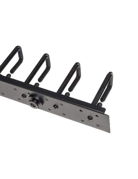 Coppia Passacavi Verticali 1U Cm Altezza 86,5 Nero