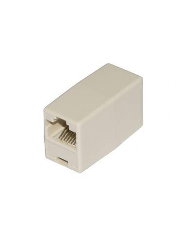 Accoppiatore Telefonico 2 Connettori Rj45 - 8P8C Femmina/Femmina Colore Bianco