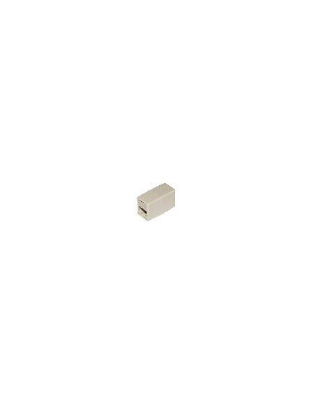 Accoppiatore Telefonico 2 Connettori Rj45 - 8P8C Femmina/Femmina Colore Bianco