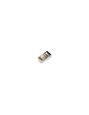 Confezione 100 Connettori 8 Poli Cat 5E Schermato Rj45 Confezione 100 Connettori 8 Poli Cat 5E Schermato Rj45