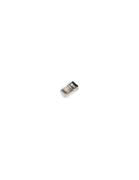 Confezione 100 Connettori 8 Poli Cat 5E Schermato Rj45 Confezione 100 Connettori 8 Poli Cat 5E Schermato Rj45