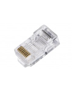 Confezione 100 Connettori 8 Poli Cat 5E Utp Non Schermato Rj45 2