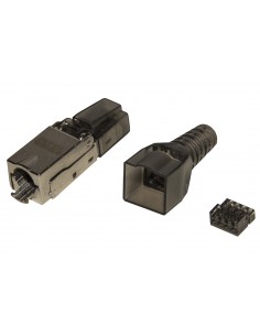 Connettore 8 Poli Cat 6A Schermato Rj45 Tooless 2
