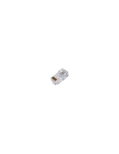 Confezione 100 Connettori 8 Poli Cat 6 Utp Non Schermato Rj45