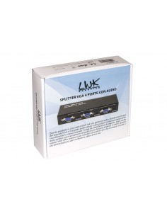 Splitter Vga 4 Porte Amplificato 500 Mzh Con Audio 2