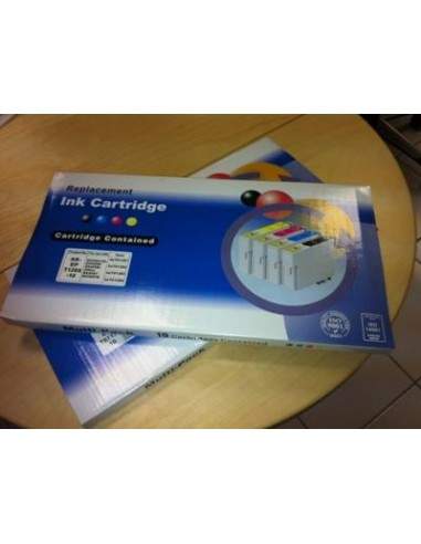 10 Cartucce Com T01811-1812-1813-1814 (4x black+6 color) Epson - 1