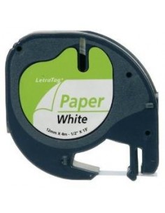 BK-White 12mmX4m for DYMO-Letratag 2000,LT100H,QX50S0721520 Dymo - 1