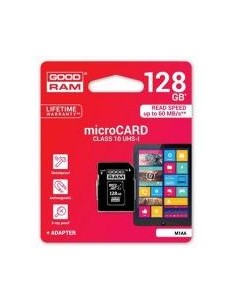 microSD 128GB CARD class 10 UHS I + adapter - retail blister Goodram - 1