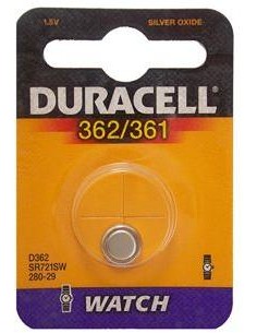 10 pile a bottone Duracell D362/361 1x 1,5volt - 10 blister Duracell - 1