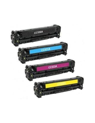 Black toner universal HP CC530A/CE410X/CF380A/X-4.4K HP/CANON - 1