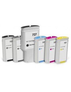 Magente Compatib  Hp Designjet  T1500,T2500,T920-130Ml 727 HP - 1