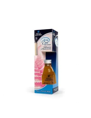 Felce Azzurra Diffusore a Bastoncini 200 ml - Talco e Ciliegio - Aria di Casa - 0099