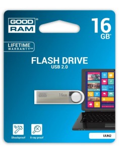 Pendrive GoodRAM 16GB UNN2 metal USB 2.0 - retail blister Goodram - 1