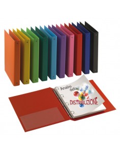 Raccoglitori Nettuno Sei Rota - 22x30 cm - 4 cm - verde chiaro - R - 30 mm - 36803045