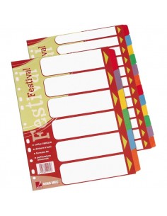 Divisori Festival King Mec - 12 - A4 - assortiti - 1600227