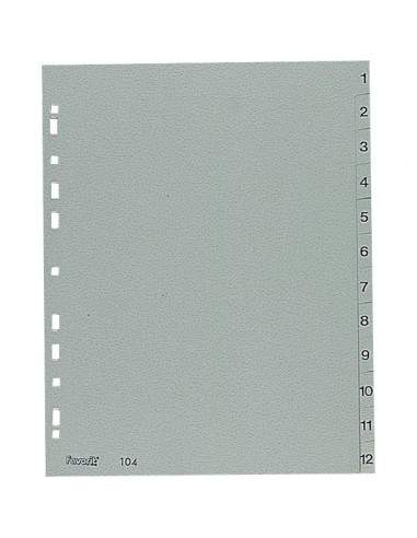 Divisori numerici Separex in polipropilene Elba - 12 tasti numerici - 400006686