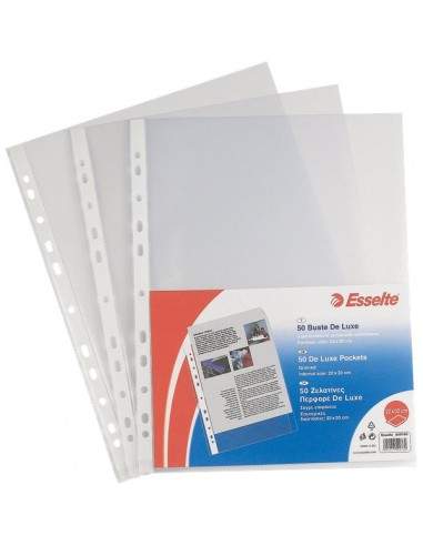 Buste perf. univers. Copy Safe Esselte - Office 30x42 cm goffrata antiriflesso - 552310 (conf.50)