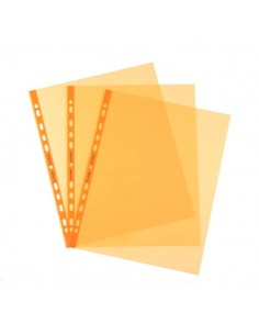 Buste a foratura universale Favorit Art - 22x30 cm - liscio - arancio - 100206798 (conf.25)