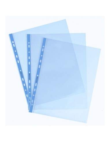 Buste a foratura universale Favorit Art - 22x30 cm - liscio - azzurro - 100206797 (conf.25)