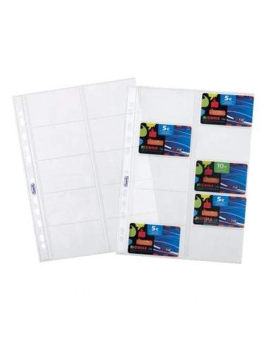 Buste a foratura universale porta cards Favorit - 22x30 cm - trasparente - 100460075 (conf.10)