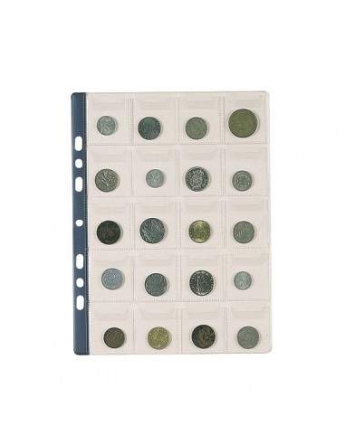 Buste portamonete Favorit - 20 tasche - 20 - numismatica - 22,5x30 cm - trasparente - 100500066 (conf.10)