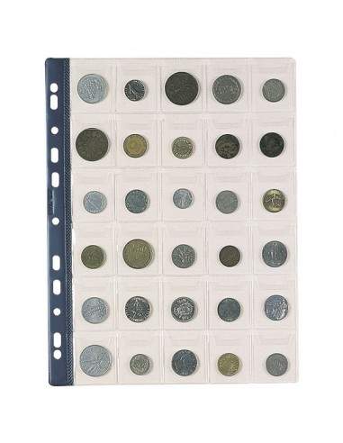 Busta portamonete Favorit - 30 tasche - 30 - numismatica - 22,5x30 cm - trasparente - 100500067 (conf.10)