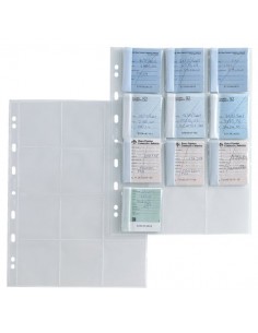 Buste Porta Matrici Assegni Sei Rota - 12 Spazi (6,5x7,2 cm) - 662504 (Conf.10)