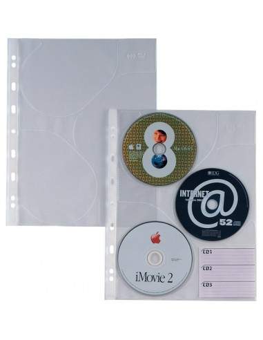 Buste trasparenti Atla CD 3 Sei Rota - 662509 (conf.10)