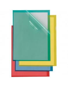 Cartelline a L Poli Sei Rota - Formato A4 - PPL - rosso - 66232212 (conf.25)