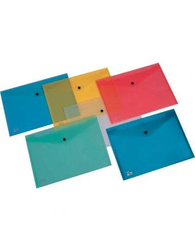 Buste con bottone Pull King Mec - A4 - PPL - trasparente - 00111318 (conf.5)