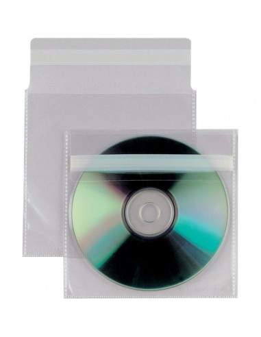 Buste trasparenti porta CD/DVD Insert Sei Rota - Con patella autodesiva - 430103 (conf.25)