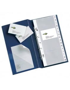 Portabiglietti da visita MC30 Sei Rota - 3 anelli, 320 biglietti - nero 16,5x28cm - 57093110