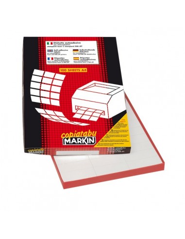 Etichette adesive Markin - 105x36 mm - Nr. etichette / foglio 16 - X210C501 (conf.100)