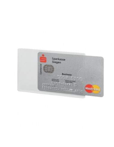 Custodia porta carte di credito RFID secure Durable - 5,4x8,6 cm - trasparente - 8903-19 (conf.3)