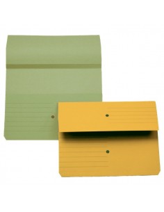 Cartelline canguro 4company - verde 32,5x25,5 cm woodstock 225 g/mq - 3240 02 (conf.10) 4company - 1
