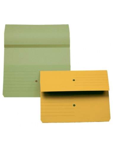 Cartelline canguro 4company - verde 32,5x25,5 cm woodstock 225 g/mq - 3240 02 (conf.10) 4company - 1