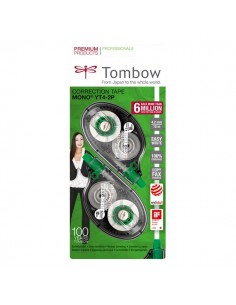 Correttore a nastro Mono Tombow - 4,2 mm - 10 m. - PCT-YT4-2P (conf.2)