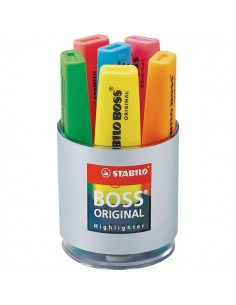 Bicchiere evidenziatori BOSS® ORIGINAL - assortiti - 2-5 mm - 7006 (conf.6)
