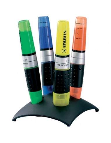 Set da scrivania evidenziatore LUMINATOR® Stabilo - assortiti - 2-5 mm - 7104-2 (conf.4)