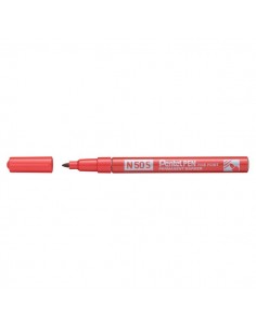 Marcatore permanente N50S Pentel - tonda - 1,0 mm - rosso - N50S-B
